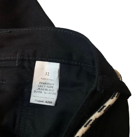 NWOT ARIES ARISE Side Stripe TIE SHOE LACE JEANS - Picture 7 of 7